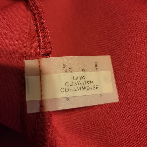 Burgundy Calvin Klein Dress Size 12 Party Wedding Guest Mom of Bride E4 - Picture 7 of 8